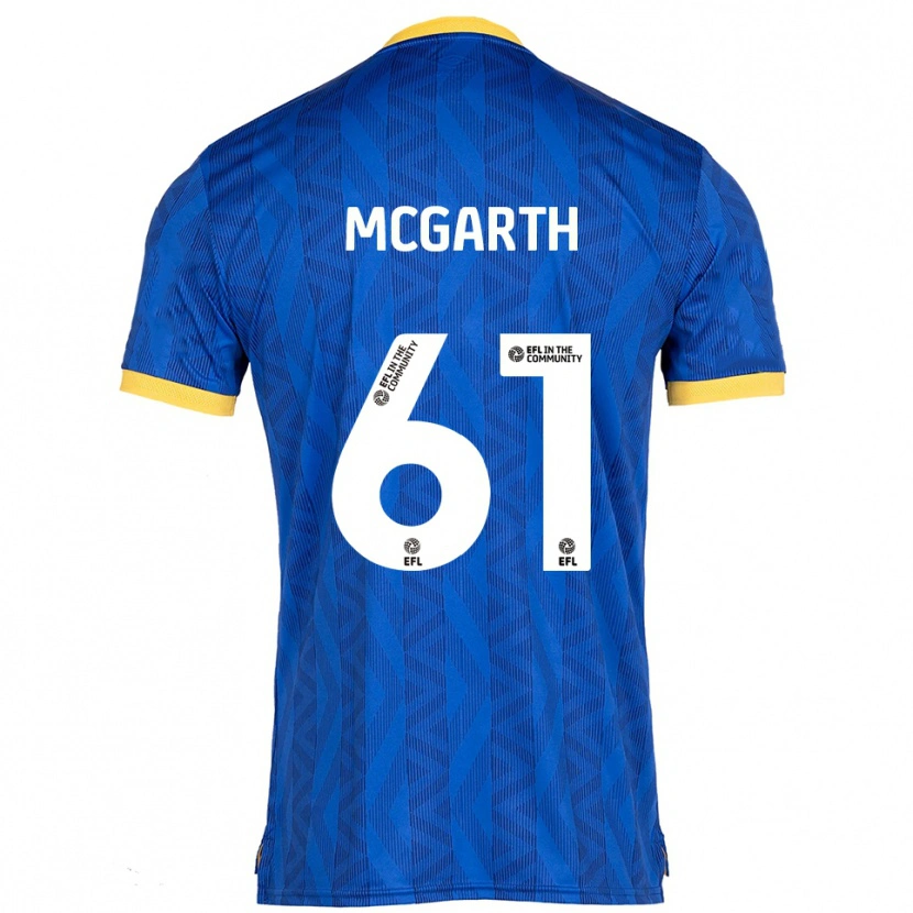 Danxen Hombre Camiseta Ethan Mcgarth #61 Azul Marino Amarillo 1ª Equipación 2025/26 La Camisa