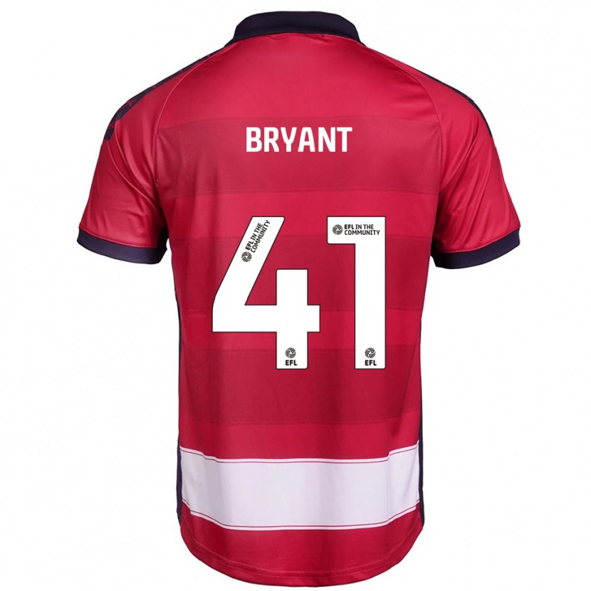Danxen Hombre Camiseta Jacob Bryant #41 Rojo Blanco 1ª Equipación 2025/26 La Camisa