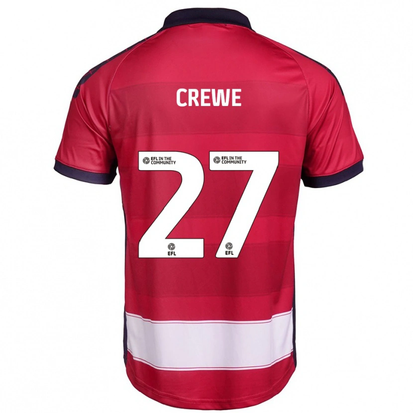 Danxen Hombre Camiseta Charlie Crew #27 Rojo Blanco 1ª Equipación 2025/26 La Camisa