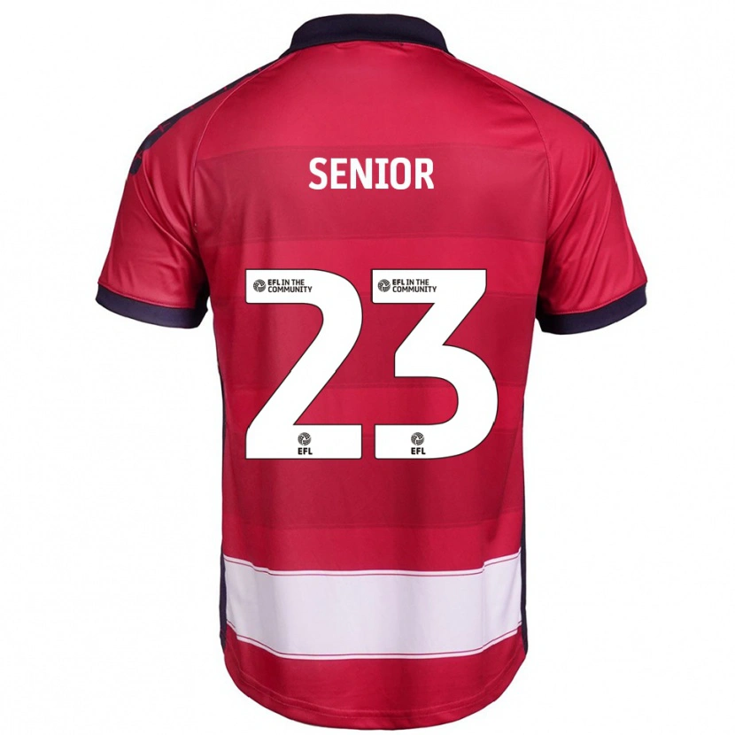 Danxen Hombre Camiseta Jack Senior #23 Rojo Blanco 1ª Equipación 2025/26 La Camisa