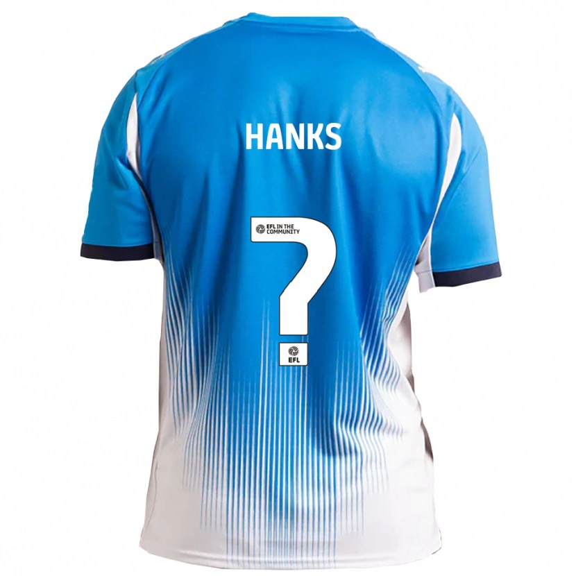 Danxen Hombre Camiseta Natasha Hanks #0 Azul Blanco 1ª Equipación 2025/26 La Camisa