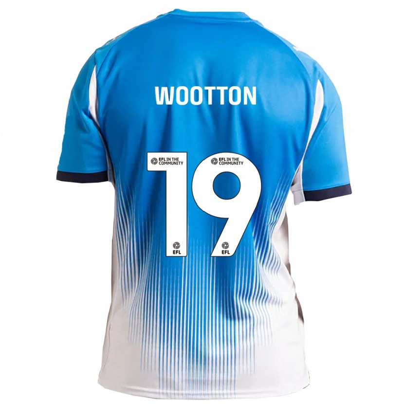 Danxen Hombre Camiseta Kyle Wootton #19 Azul Blanco 1ª Equipación 2025/26 La Camisa