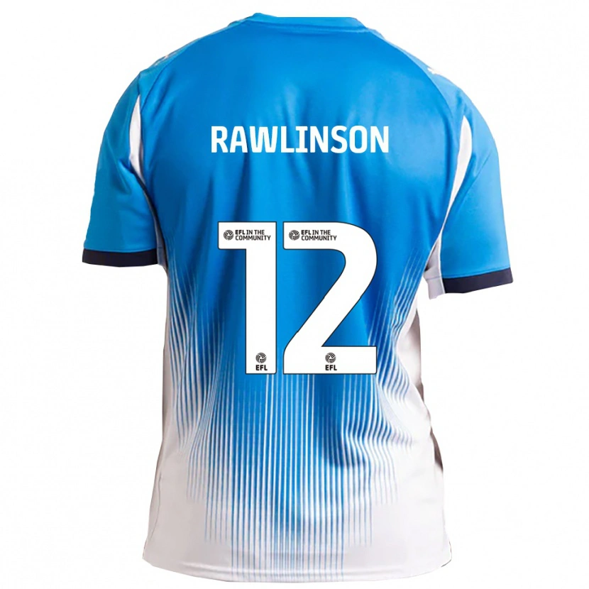 Danxen Hombre Camiseta Louie Rawlinson #12 Azul Blanco 1ª Equipación 2025/26 La Camisa