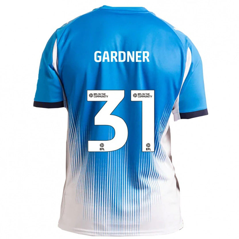 Danxen Hombre Camiseta Che Gardner #31 Azul Blanco 1ª Equipación 2025/26 La Camisa