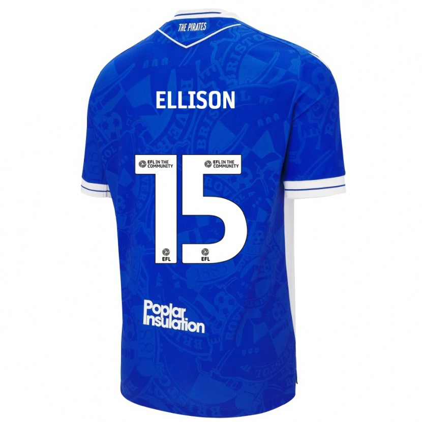 Danxen Hombre Camiseta Dan Ellison #15 Azul Blanco 1ª Equipación 2025/26 La Camisa