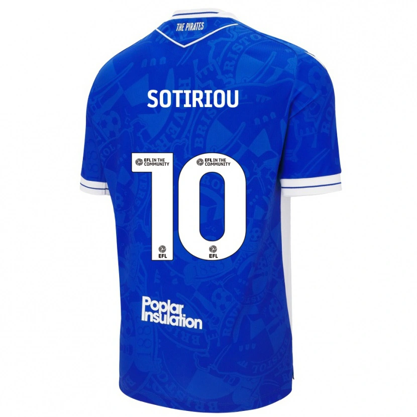 Danxen Hombre Camiseta Ruel Sotiriou #10 Azul Blanco 1ª Equipación 2025/26 La Camisa