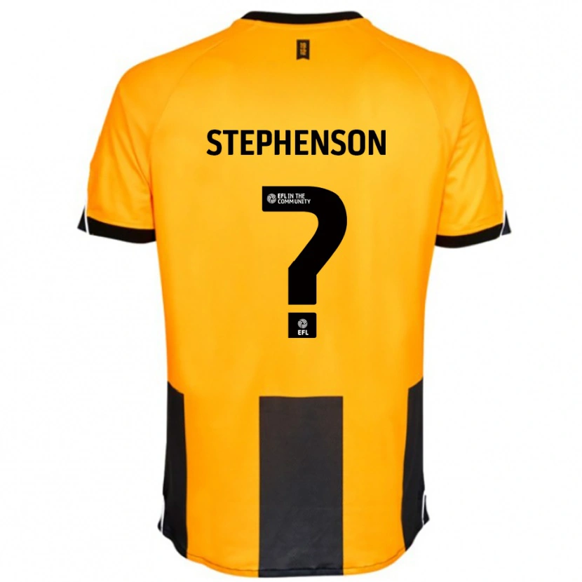 Danxen Hombre Camiseta Rebecca Stephenson #0 Naranja Negro 1ª Equipación 2025/26 La Camisa