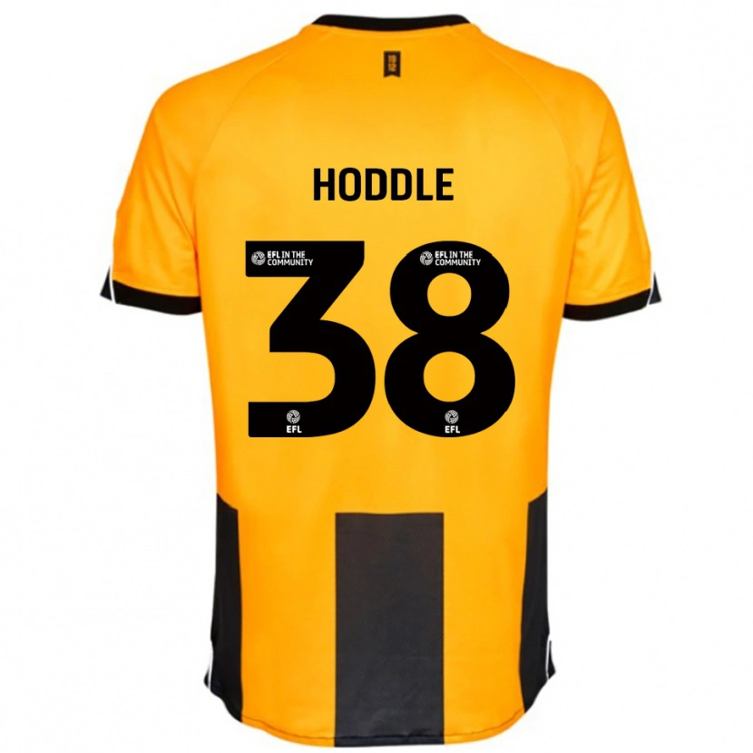Danxen Hombre Camiseta George Hoddle #38 Naranja Negro 1ª Equipación 2025/26 La Camisa