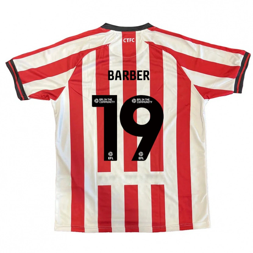 Danxen Hombre Camiseta Mark Barber #19 Rojo Blanco Negro 1ª Equipación 2025/26 La Camisa