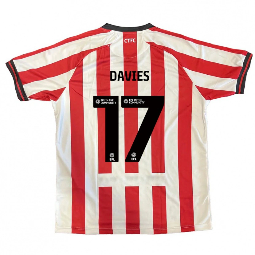 Danxen Hombre Camiseta Annabel Davies #17 Rojo Blanco Negro 1ª Equipación 2025/26 La Camisa