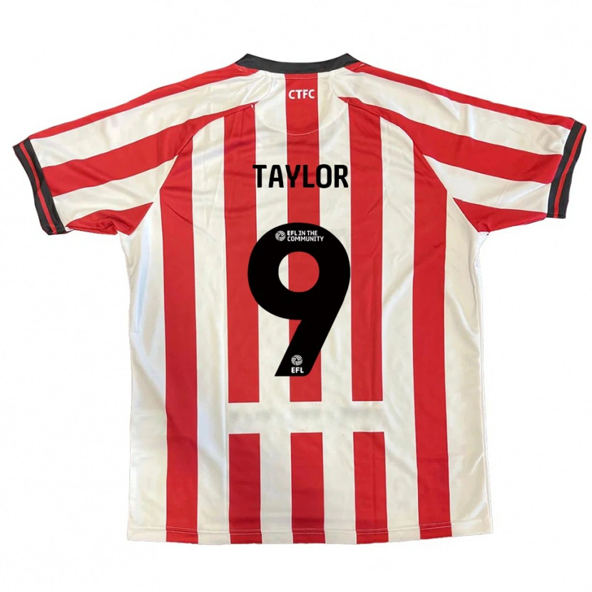 Danxen Hombre Camiseta Matty Taylor #9 Rojo Blanco Negro 1ª Equipación 2025/26 La Camisa
