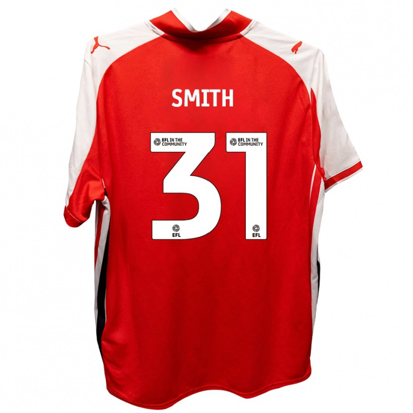 Danxen Hombre Camiseta Pele Smith #31 Rojo Blanco 1ª Equipación 2025/26 La Camisa