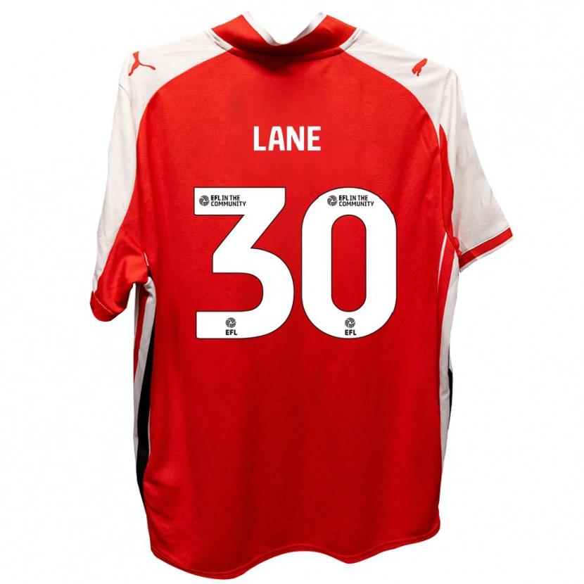 Danxen Hombre Camiseta Mikey Lane #30 Rojo Blanco 1ª Equipación 2025/26 La Camisa