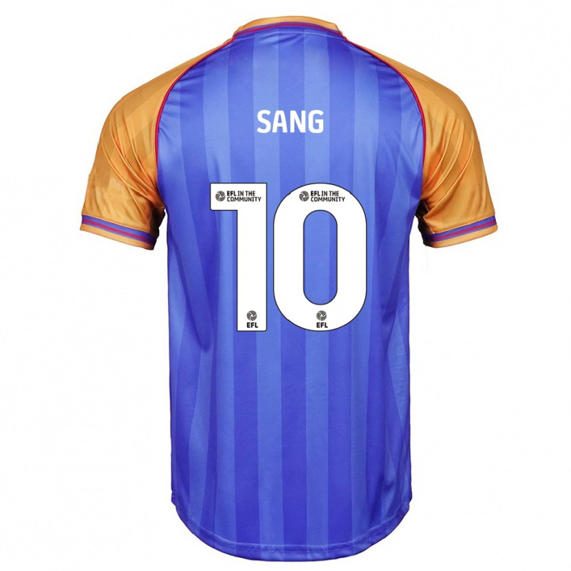 Danxen Hombre Camiseta Tom Sang #10 Azul Naranja 1ª Equipación 2025/26 La Camisa