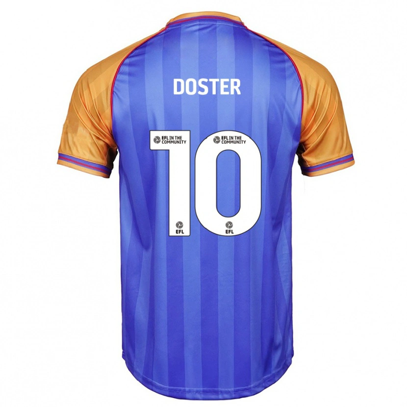 Danxen Hombre Camiseta Katie Doster #10 Azul Naranja 1ª Equipación 2025/26 La Camisa