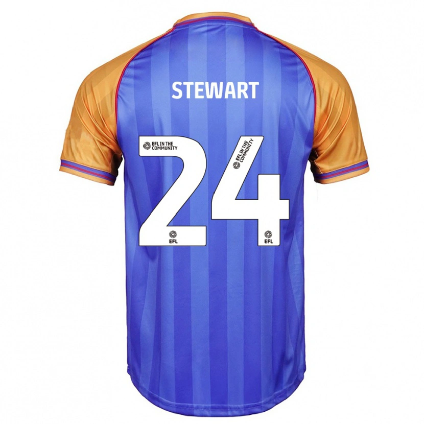 Danxen Hombre Camiseta Callum Stewart #24 Azul Naranja 1ª Equipación 2025/26 La Camisa