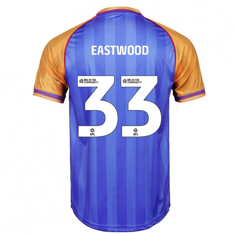 Danxen Hombre Camiseta Sophie Eastwood #33 Azul Naranja 1ª Equipación 2025/26 La Camisa