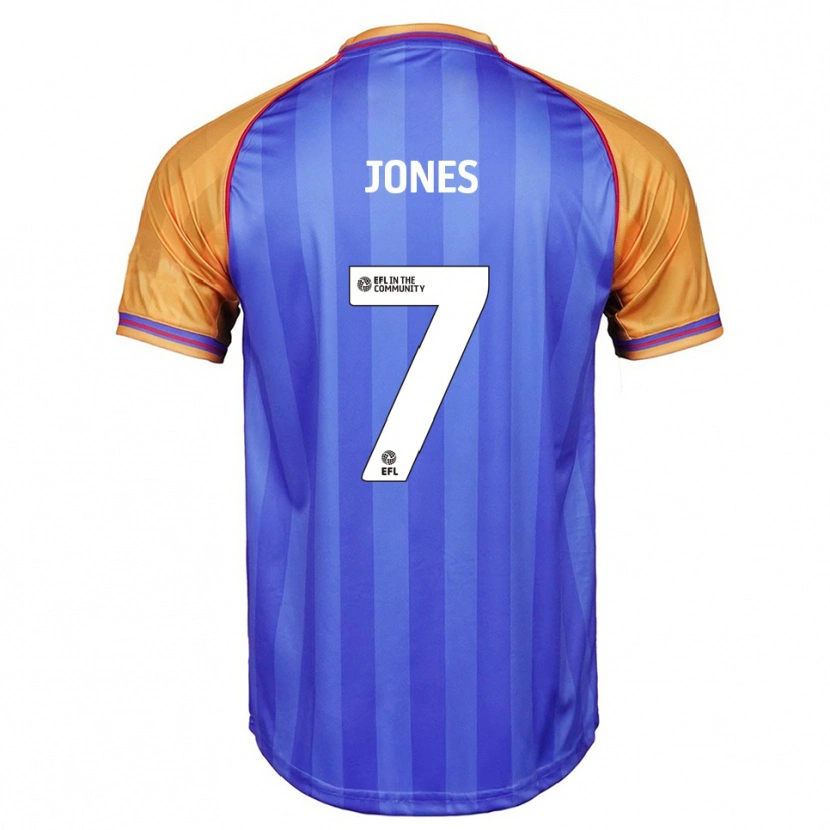Danxen Hombre Camiseta Maddie Jones #7 Azul Naranja 1ª Equipación 2025/26 La Camisa