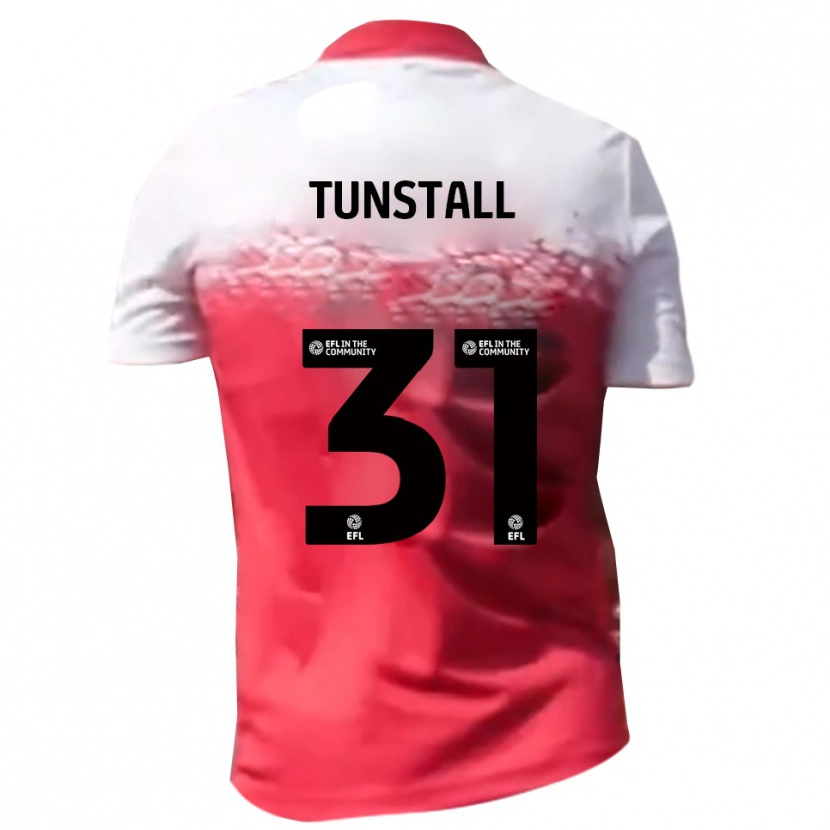 Danxen Hombre Camiseta Finlay Tunstall #31 Rojo Blanco 1ª Equipación 2025/26 La Camisa