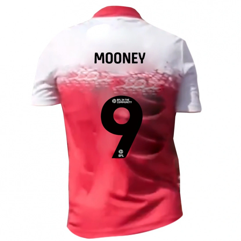 Danxen Hombre Camiseta Kelsey Mooney #9 Rojo Blanco 1ª Equipación 2025/26 La Camisa