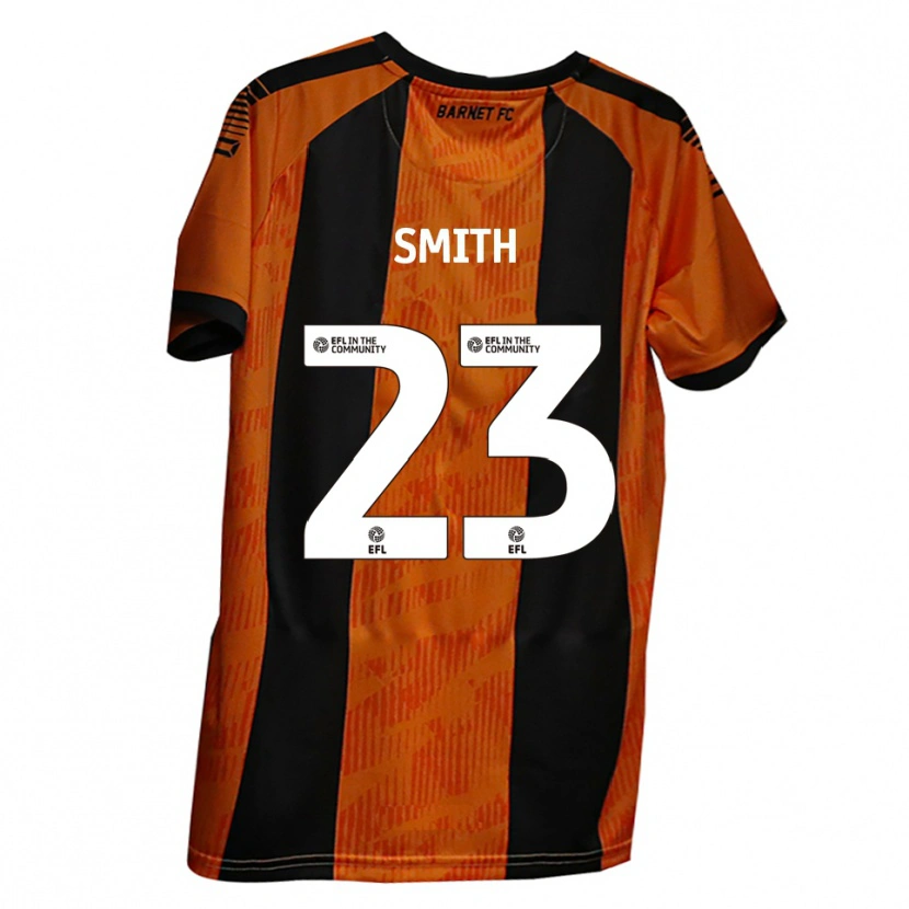Danxen Hombre Camiseta Kane Smith #23 Naranja Negro 1ª Equipación 2025/26 La Camisa