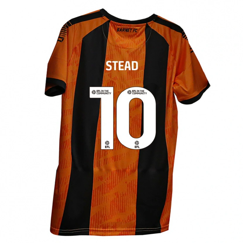 Danxen Hombre Camiseta Callum Stead #10 Naranja Negro 1ª Equipación 2025/26 La Camisa