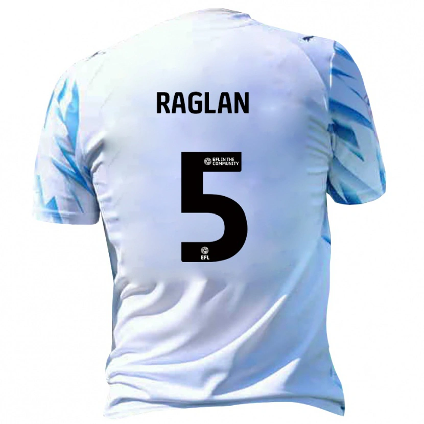 Danxen Hombre Camiseta Charlie Raglan #5 Blanco Celeste 1ª Equipación 2025/26 La Camisa