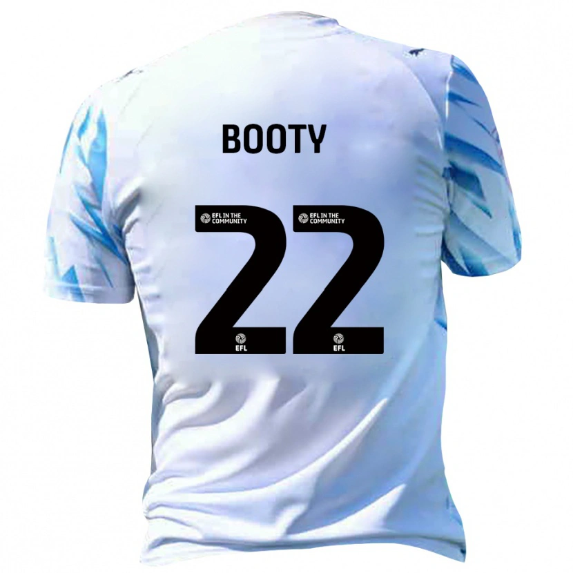 Danxen Hombre Camiseta Regan Booty #22 Blanco Celeste 1ª Equipación 2025/26 La Camisa