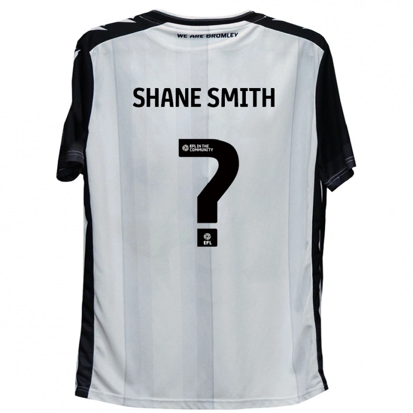 Danxen Hombre Camiseta Shane Smith #0 Blanco Negro 1ª Equipación 2025/26 La Camisa