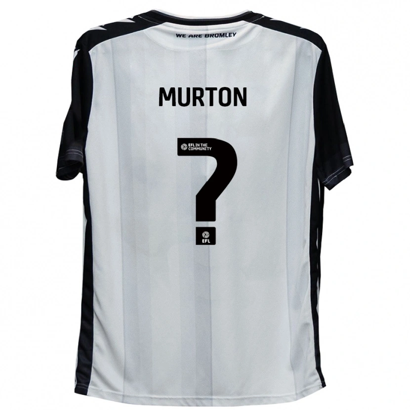 Danxen Hombre Camiseta Phoebe Murton #0 Blanco Negro 1ª Equipación 2025/26 La Camisa