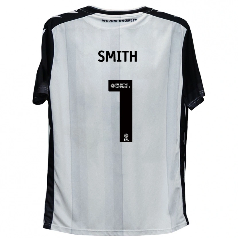 Danxen Hombre Camiseta Grant Smith #1 Blanco Negro 1ª Equipación 2025/26 La Camisa