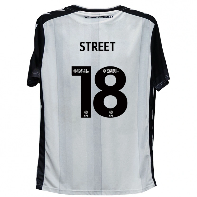 Danxen Hombre Camiseta Will Street #18 Blanco Negro 1ª Equipación 2025/26 La Camisa