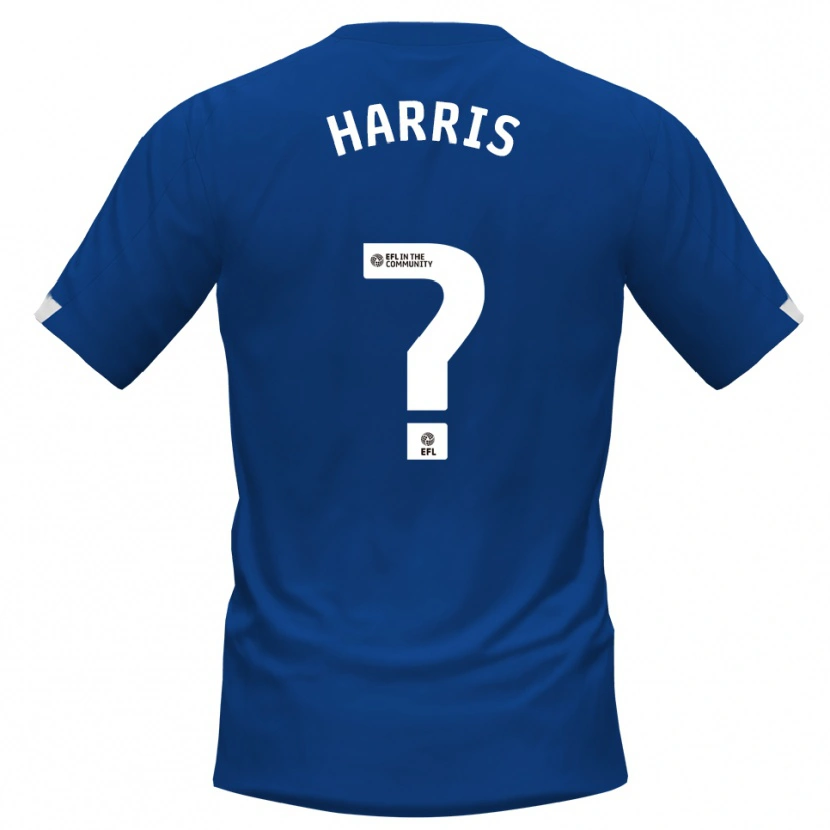 Danxen Hombre Camiseta Darragh Harris #0 Azul Blanco 1ª Equipación 2025/26 La Camisa