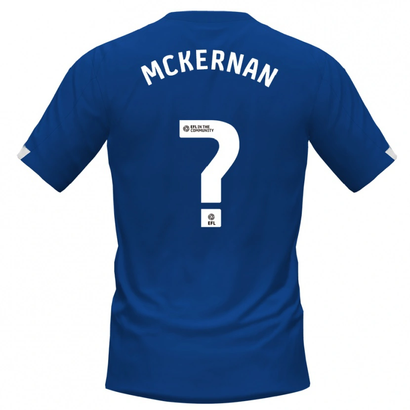 Danxen Hombre Camiseta Marcus Mckernan #0 Azul Blanco 1ª Equipación 2025/26 La Camisa