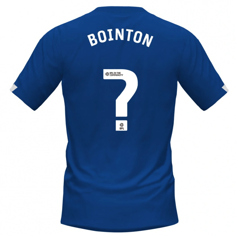 Danxen Hombre Camiseta Oliver Bointon #0 Azul Blanco 1ª Equipación 2025/26 La Camisa