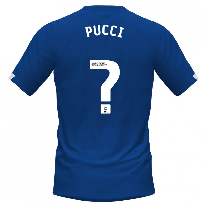 Danxen Hombre Camiseta William Pucci #0 Azul Blanco 1ª Equipación 2025/26 La Camisa