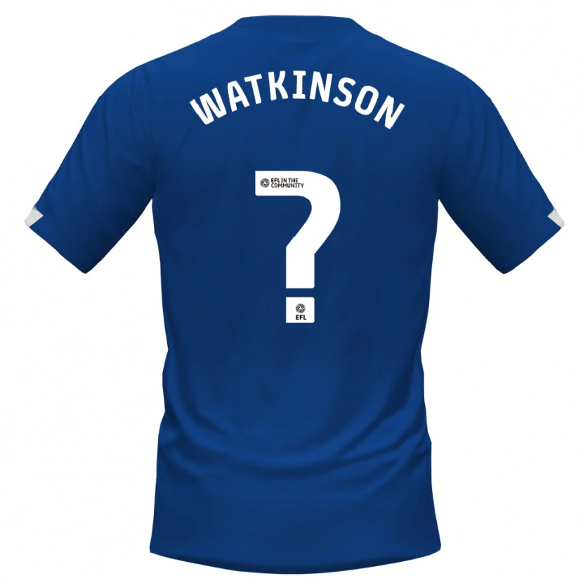 Danxen Hombre Camiseta Maddie Watkinson #0 Azul Blanco 1ª Equipación 2025/26 La Camisa