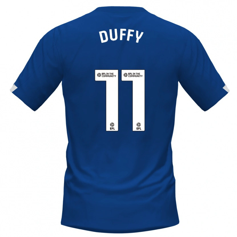 Danxen Hombre Camiseta Dylan Duffy #11 Azul Blanco 1ª Equipación 2025/26 La Camisa