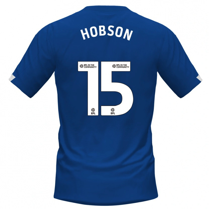Danxen Hombre Camiseta Bailey Hobson #15 Azul Blanco 1ª Equipación 2025/26 La Camisa