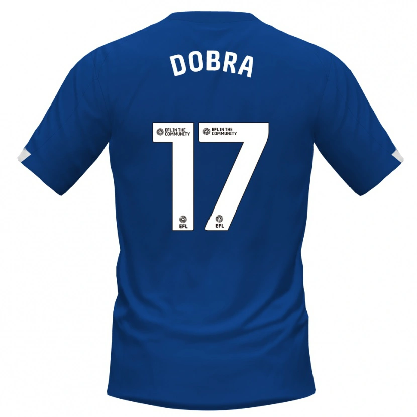 Danxen Hombre Camiseta Armando Dobra #17 Azul Blanco 1ª Equipación 2025/26 La Camisa