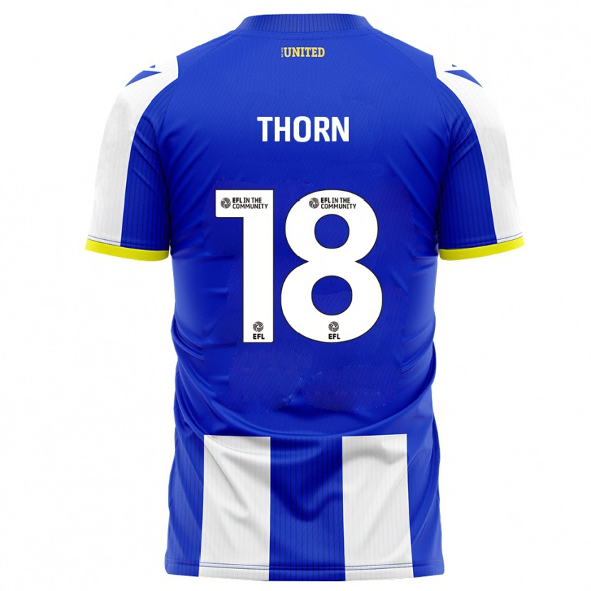 Danxen Hombre Camiseta Oscar Thorn #18 Azul Blanco 1ª Equipación 2025/26 La Camisa