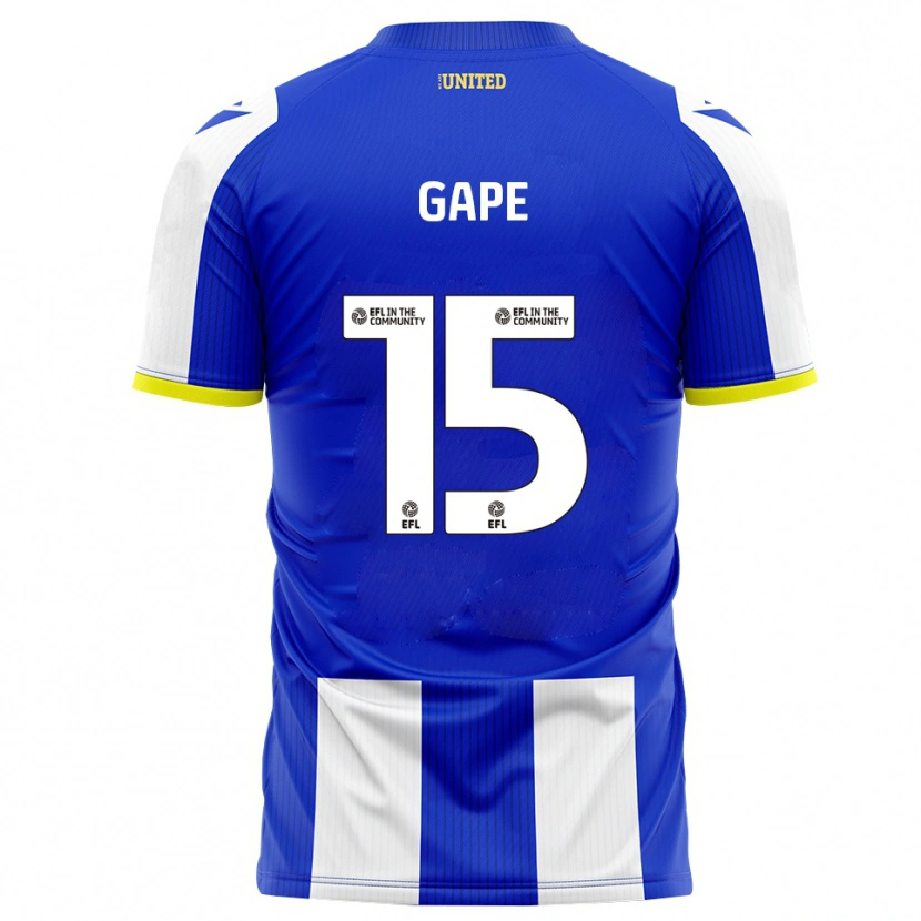 Danxen Hombre Camiseta Dominic Gape #15 Azul Blanco 1ª Equipación 2025/26 La Camisa