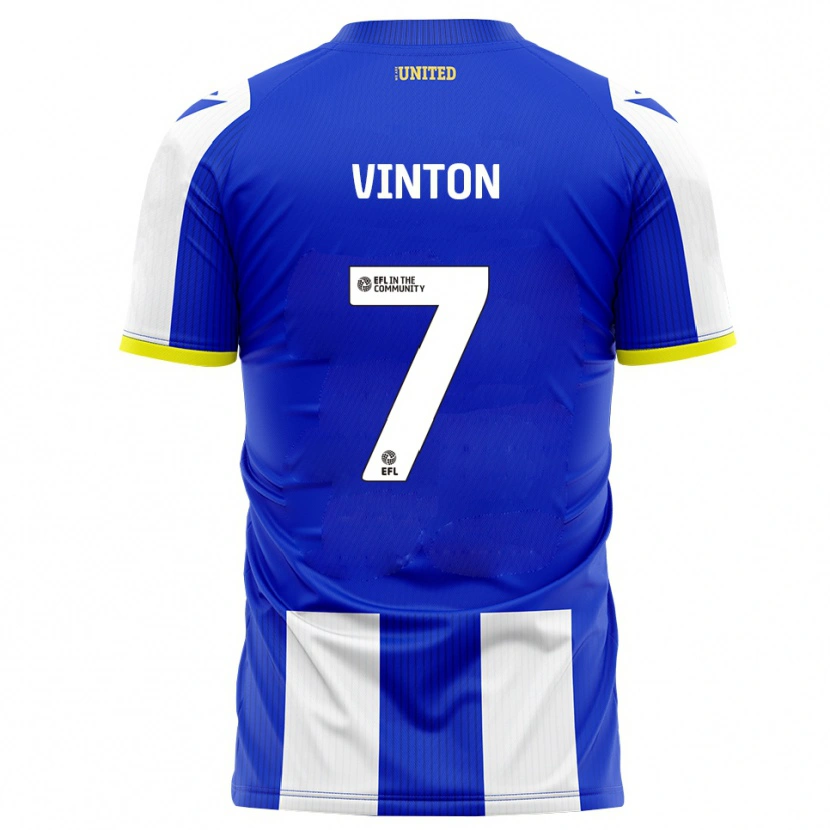 Danxen Hombre Camiseta Ruby Vinton #7 Azul Blanco 1ª Equipación 2025/26 La Camisa