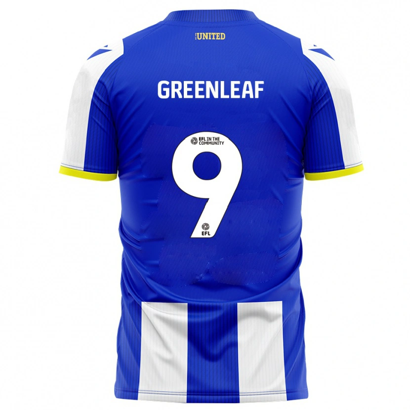 Danxen Hombre Camiseta Ruby Greenleaf #9 Azul Blanco 1ª Equipación 2025/26 La Camisa