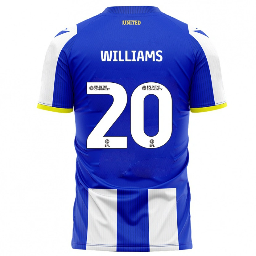 Danxen Hombre Camiseta Billie-Jo Williams #20 Azul Blanco 1ª Equipación 2025/26 La Camisa