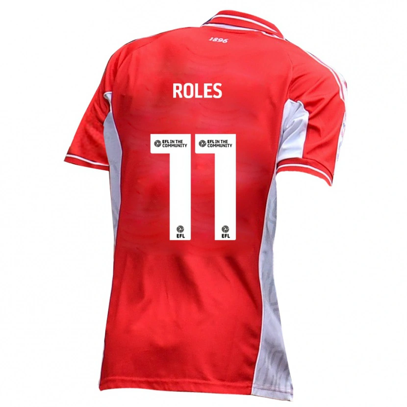 Danxen Hombre Camiseta Jack Roles #11 Rojo Blanco 1ª Equipación 2025/26 La Camisa