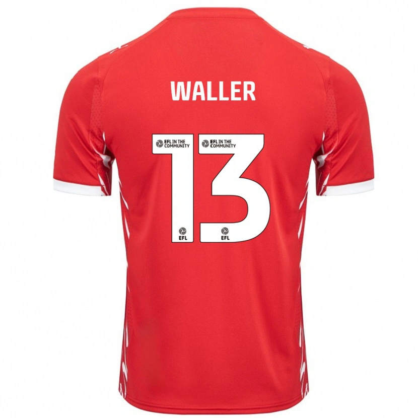 Danxen Hombre Camiseta Sam Waller #13 Rojo Blanco 1ª Equipación 2025/26 La Camisa