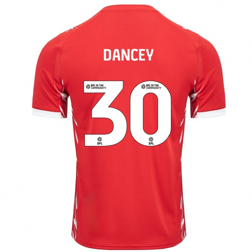 Danxen Hombre Camiseta Stan Dancey #30 Rojo Blanco 1ª Equipación 2025/26 La Camisa