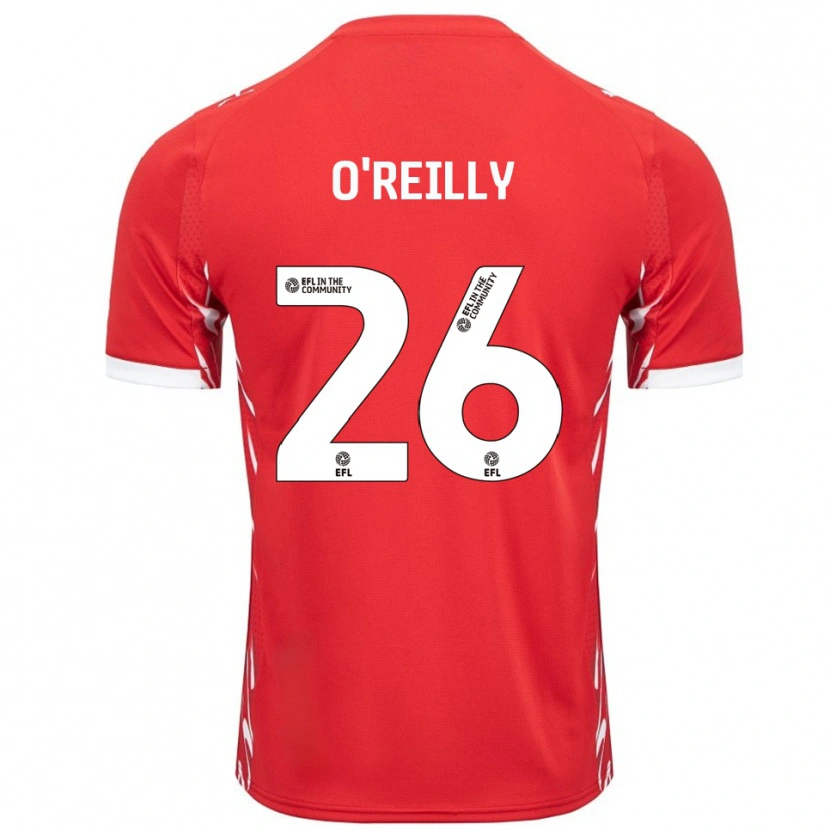 Danxen Hombre Camiseta Tommi O'reilly #26 Rojo Blanco 1ª Equipación 2025/26 La Camisa