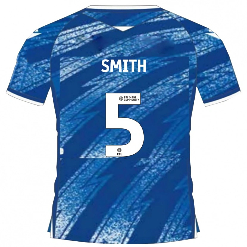 Danxen Hombre Camiseta Andy Smith #5 Azul Blanco 1ª Equipación 2025/26 La Camisa